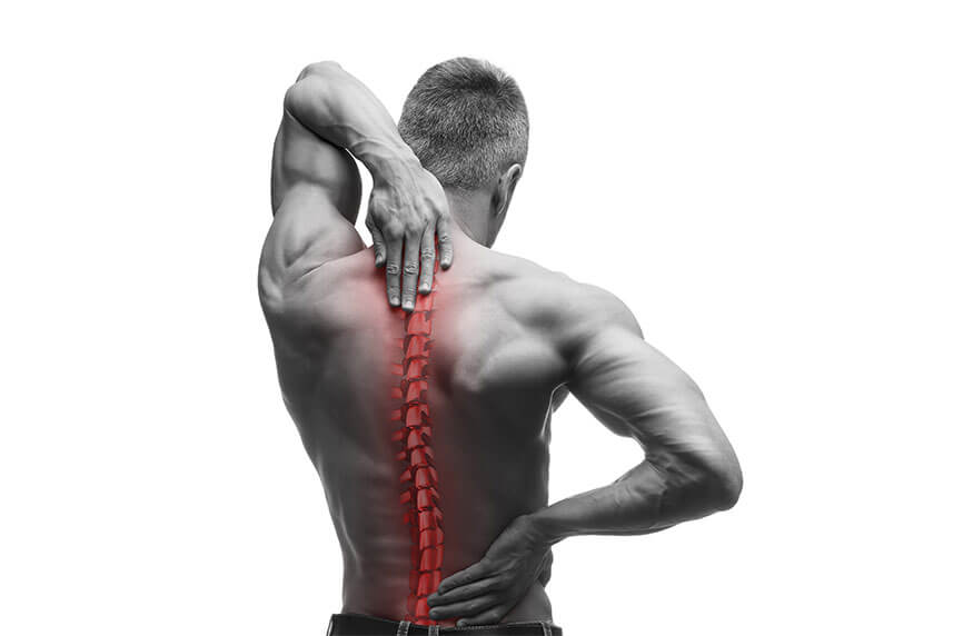 doctor explaining spine